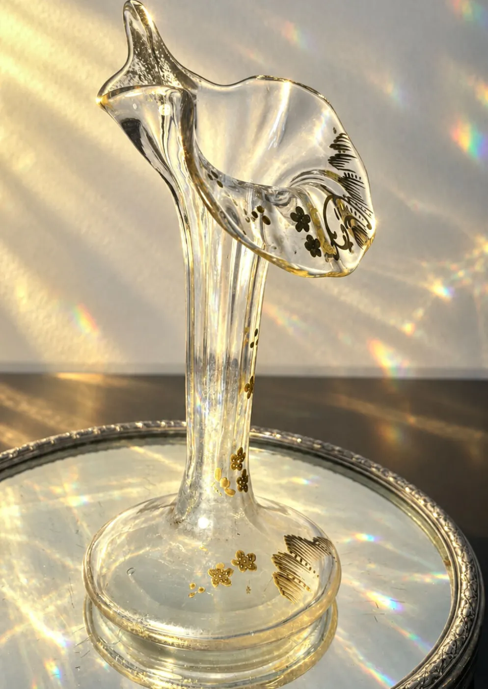 Vase Legras & Cie. col orchidée Art nouveau