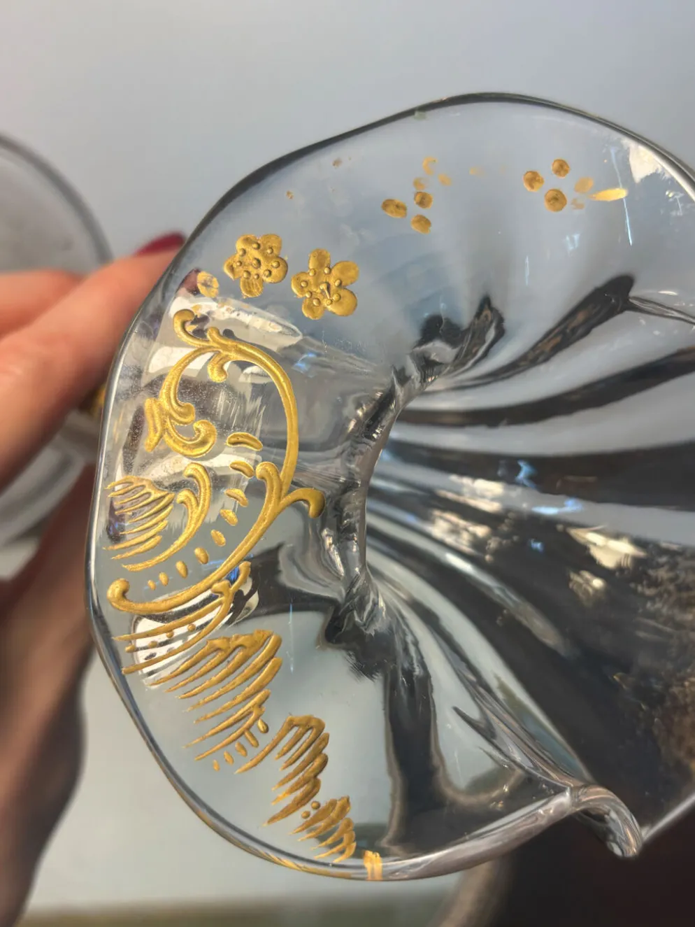 Vase Legras & Cie. col orchidée Art nouveau