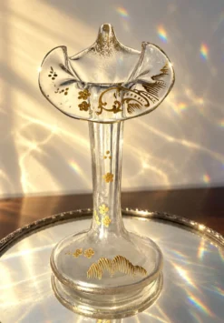Vase Legras & Cie. col orchidée Art nouveau