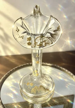 Vase Legras & Cie. col orchidée Art nouveau