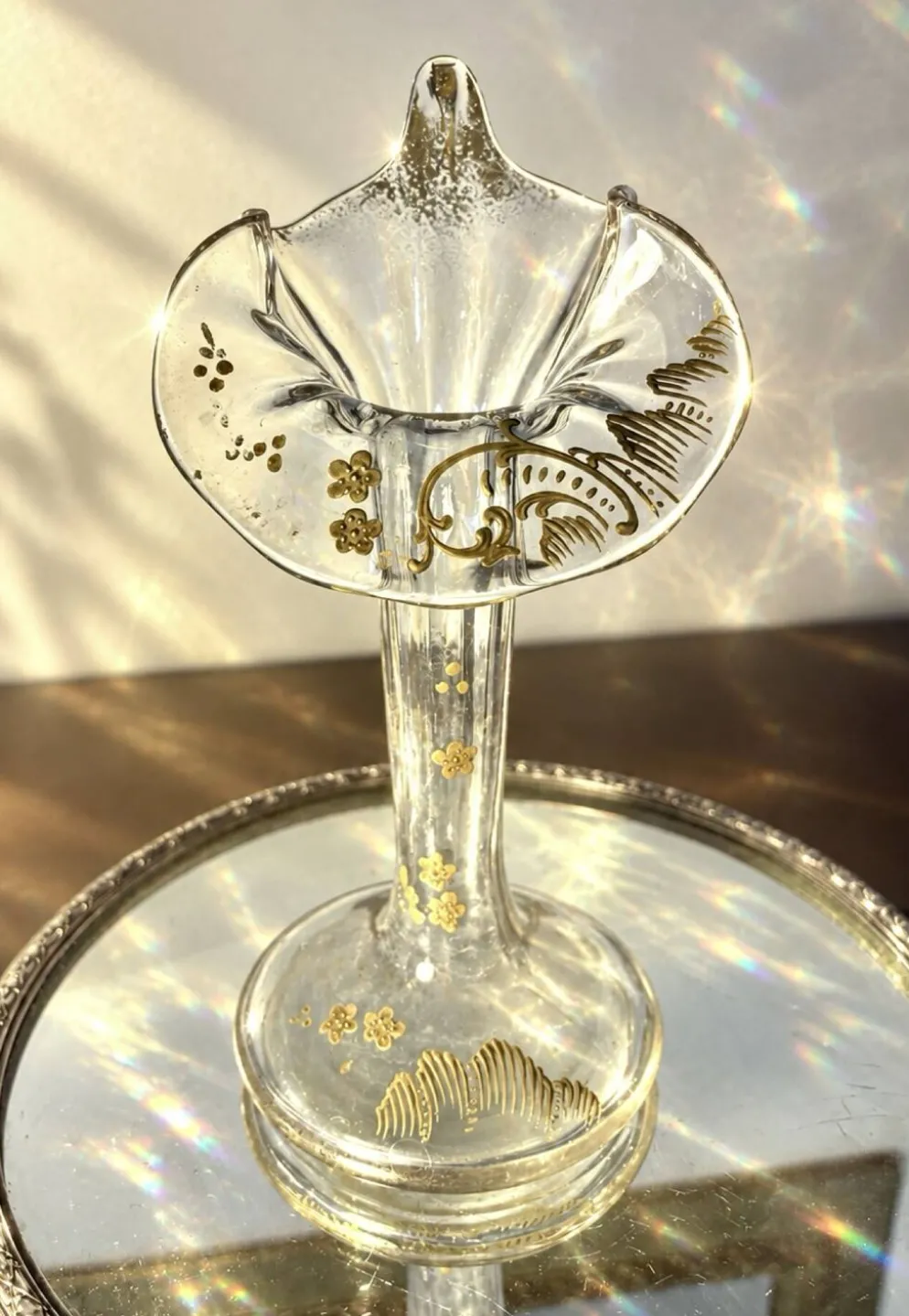 Vase Legras & Cie. col orchidée Art nouveau