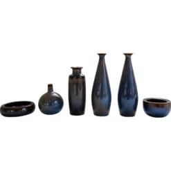 6 Vases Carl Harry Stålhane Rörstrand Suède