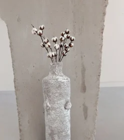 Vase sculptural esprit minéral Boho