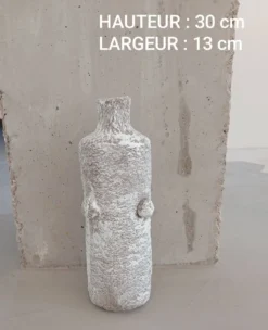 Vase sculptural esprit minéral Boho