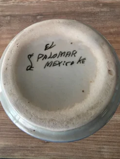 Vase solifleur grès Tonalá Mexique Ken Edwards El Palomar signé