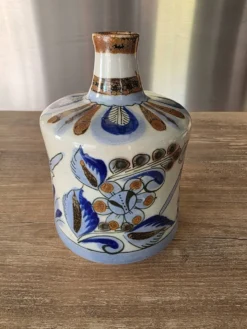 Vase solifleur grès Tonalá Mexique Ken Edwards El Palomar signé