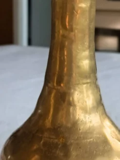 Vases solifleur en laiton brutaliste italien des années 50 – Ensemble de 4