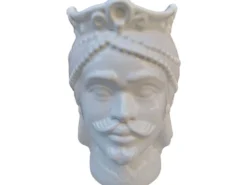 Vases à tête en céramique sicilienne