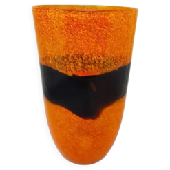 Vase étonnant des années 1970 par Ca' dei Vetrai en verre de Murano. Fabriqué en Italie.