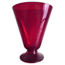 Vase éventail Empoli rouge 1950 XL