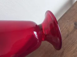 Vase éventail Empoli rouge 1950 XL