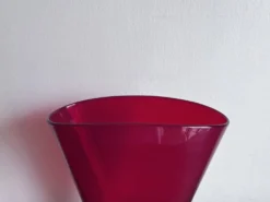 Vase éventail Empoli rouge 1950 XL