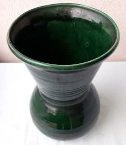 Vase vert en céramique Longchamp
