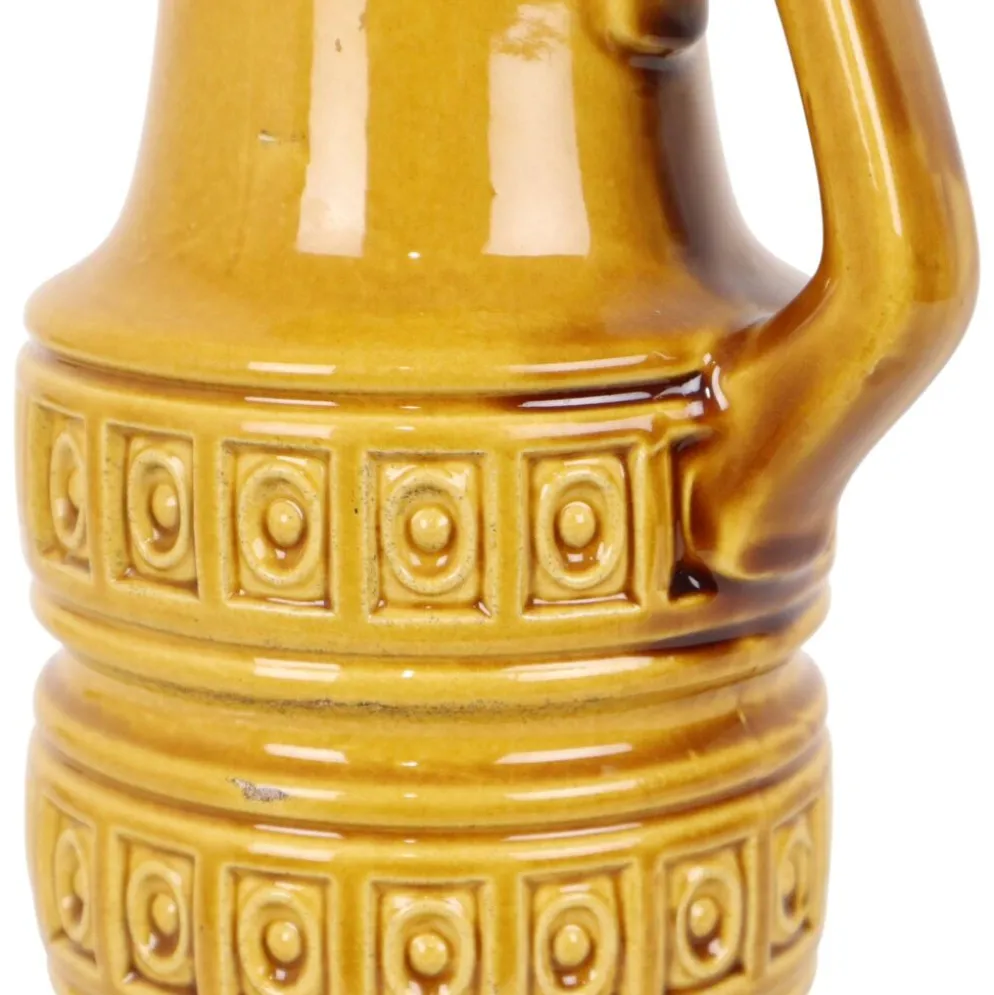 Vase vintage Scheurich Inka Allemagne de l'Ouest céramique 429-26