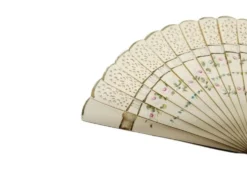 Éventail en celluloïd austro-hongrois Art Nouveau, années 1900