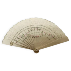 Éventail en celluloïd austro-hongrois Art Nouveau, années 1900