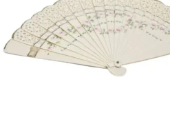 Éventail en celluloïd austro-hongrois Art Nouveau, années 1900