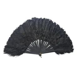 Éventail en plumes Art Déco polonais autrichien, années 1920