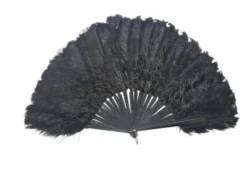 Éventail en plumes Art Déco polonais autrichien, années 1920