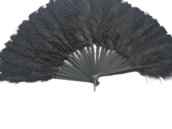 Éventail en plumes Art Déco polonais autrichien, années 1920
