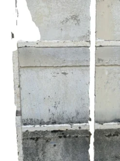 Verrière en fer plat et cornière patinée XX siècle