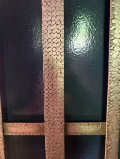 Vestiaire Art Déco en fer forgé avec miroir