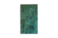 Victoire de Segonzac. Panneau triptyque sculpté et cuivré. Contemporain