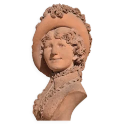 Victor Vermare, Femme coiffée d'un chapeau à plume (1883)