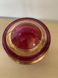 Vide poche Art déco en verre soufflé