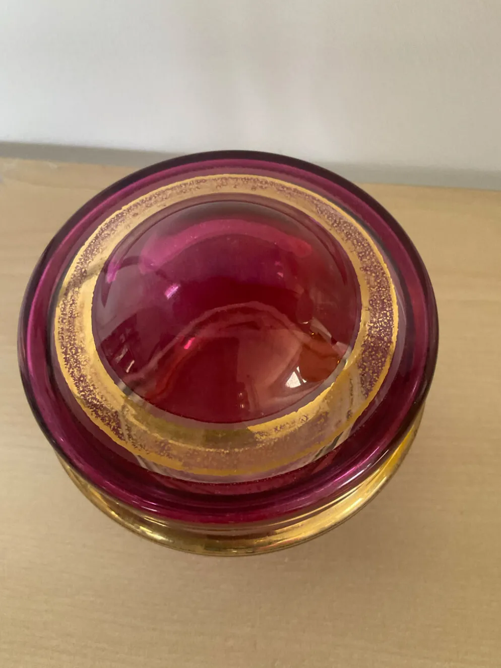Vide poche Art déco en verre soufflé