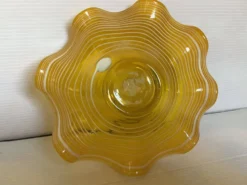 Vide poche baguier jaune Murano
