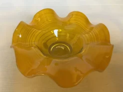 Vide poche baguier jaune Murano