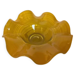 Vide poche baguier jaune Murano