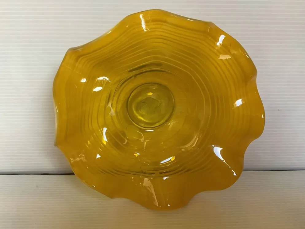 Vide poche baguier jaune Murano