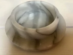 Vide poche baguier marbre gris blanc