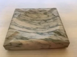 Vide poche cendrier albatre veinée verte