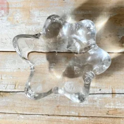 Vide poche , cendrier en verre en cristal forme d'étoile
