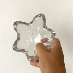 Vide poche , cendrier en verre en cristal forme d'étoile