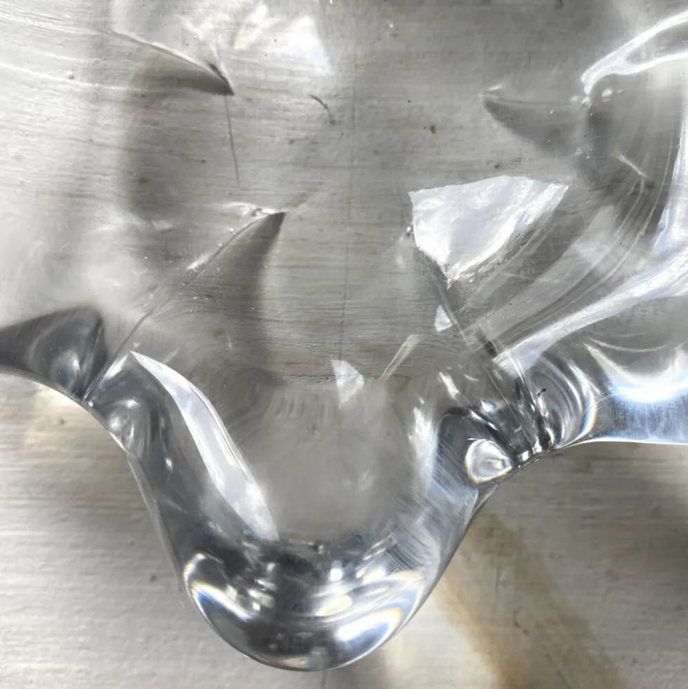 Vide poche , cendrier en verre en cristal forme d'étoile
