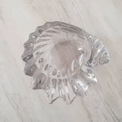 Vide-Poche coquillage en verre transparent