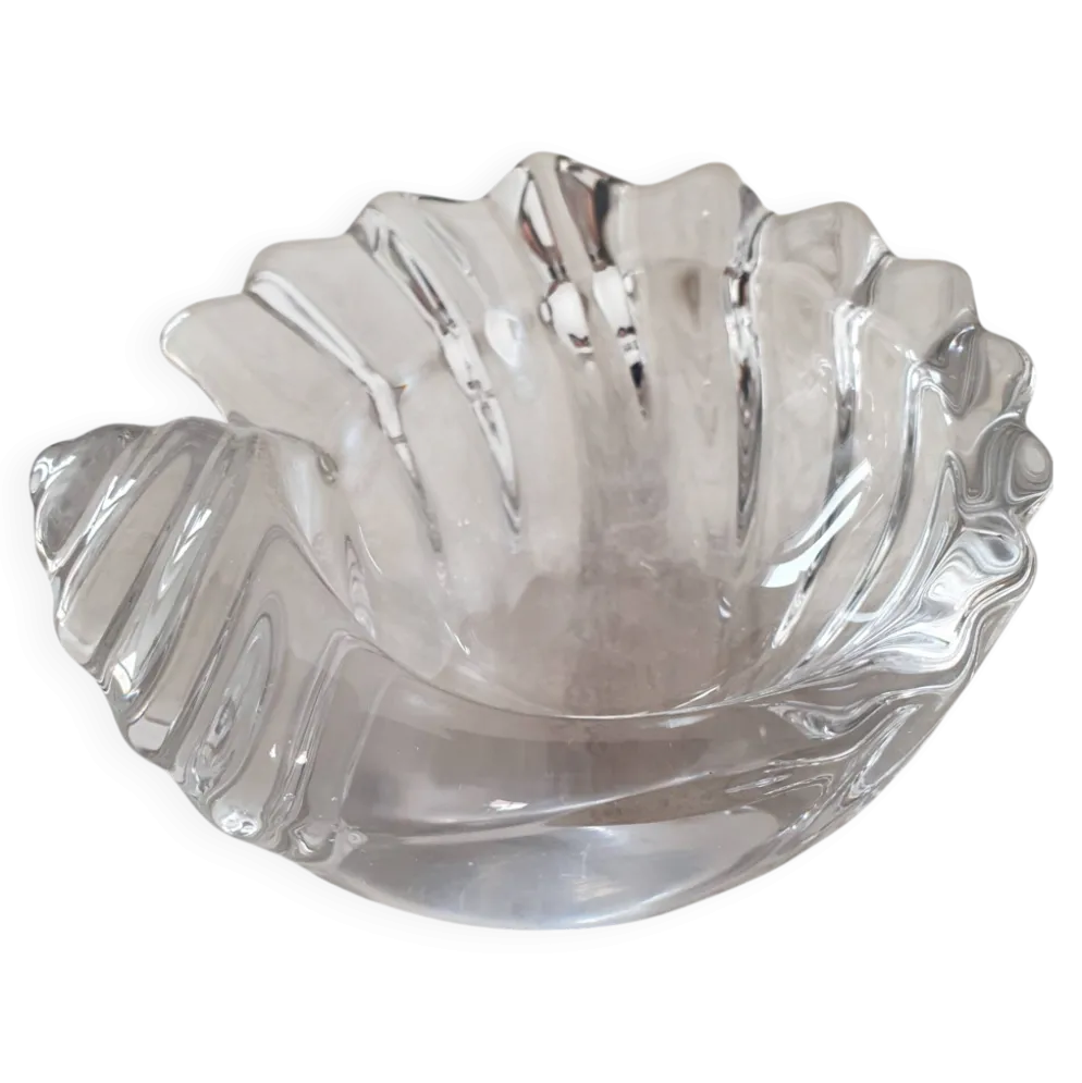 Vide-Poche coquillage en verre transparent