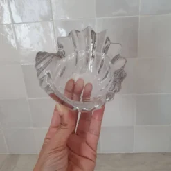 Vide-Poche coquillage en verre transparent