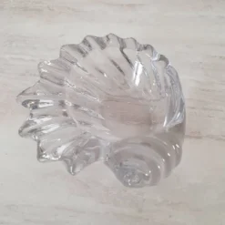 Vide-Poche coquillage en verre transparent