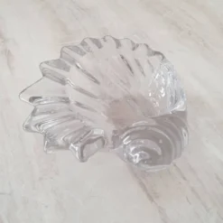 Vide-Poche coquillage en verre transparent