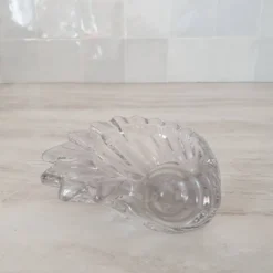 Vide-Poche coquillage en verre transparent
