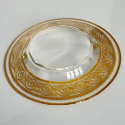 Vide-poche en cristal de Baccarat – frise dorée