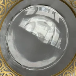 Vide-poche en cristal de Baccarat – frise dorée