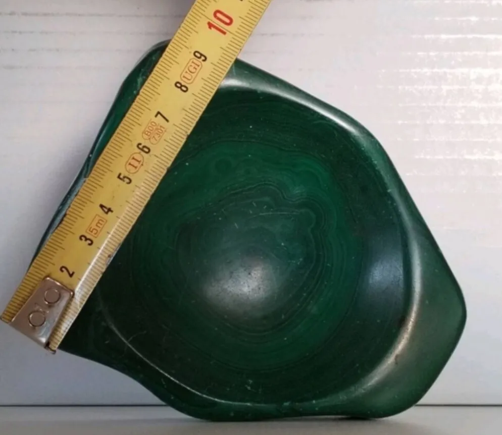 Vide-poche en malachite naturelle du Congo