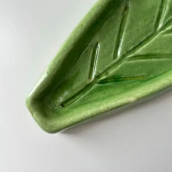 Vide poche feuille verte
