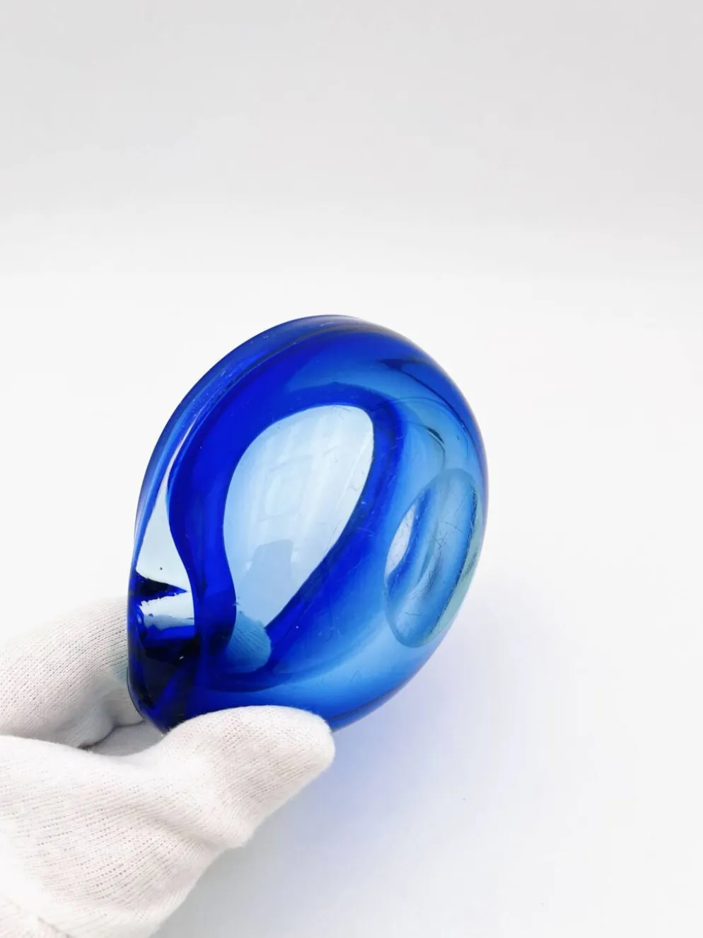 Vide-Poche Flavio Poli Seguso Sommerso Bleu Cobalt Aigue-Marine